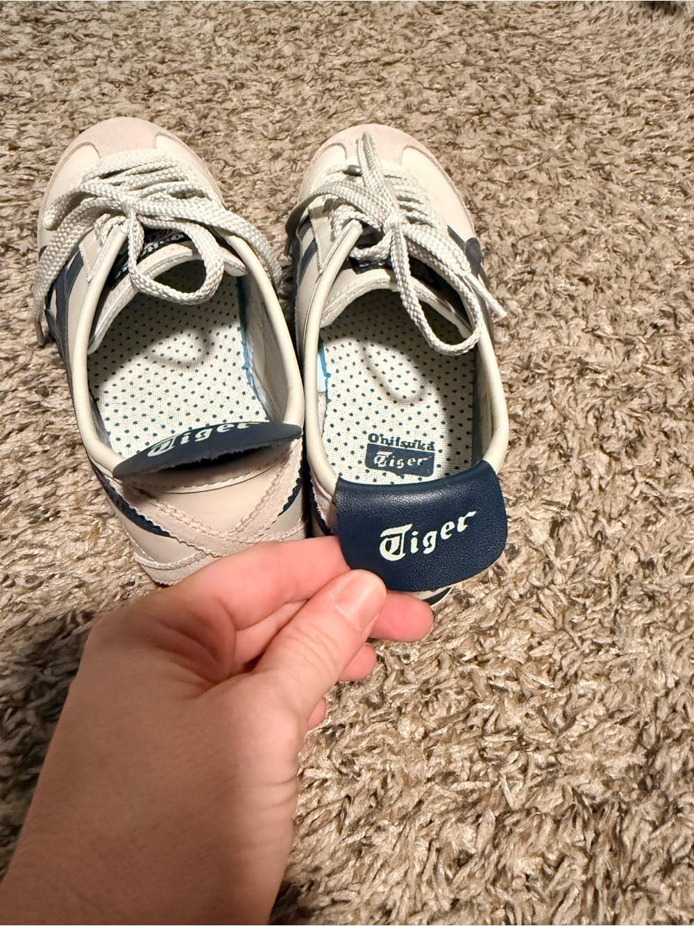 Onitsuka Tiger by Asics Mexico 66 Women's Low-Top Sneakers in Birch Peacoat - Picture 6 of 6